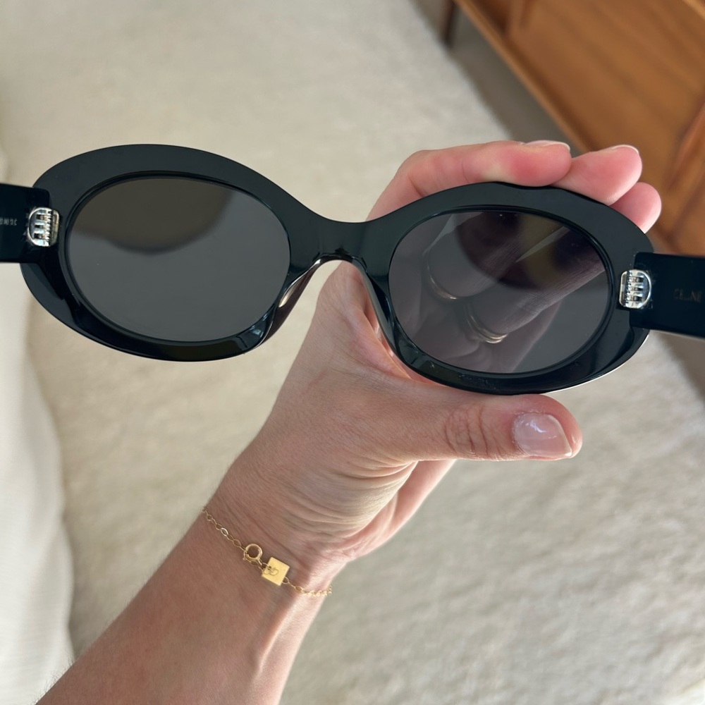 Celine triumph sunglasses black logo - new - Picture 7 of 14